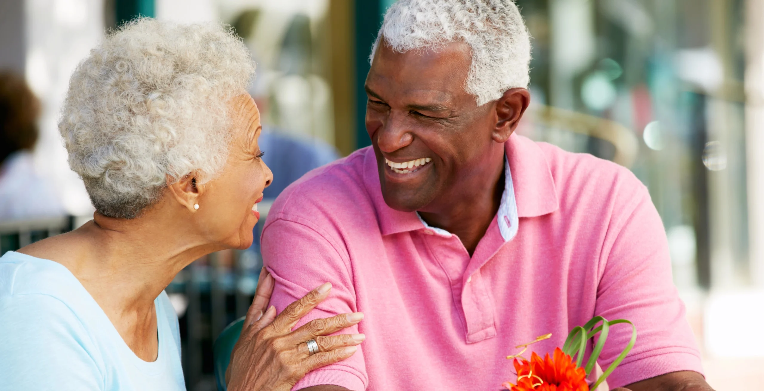 Happy black couple