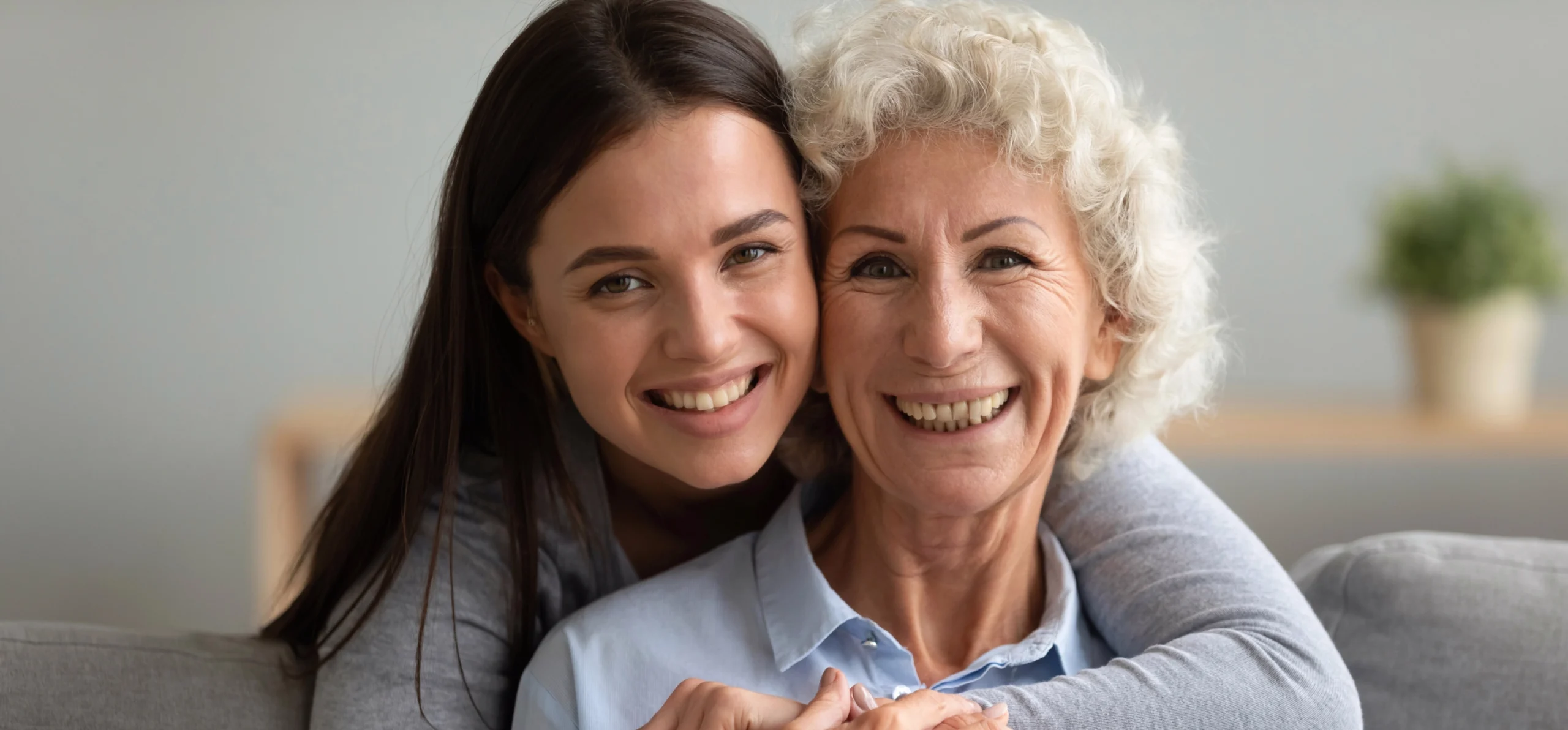 woman with grandchild